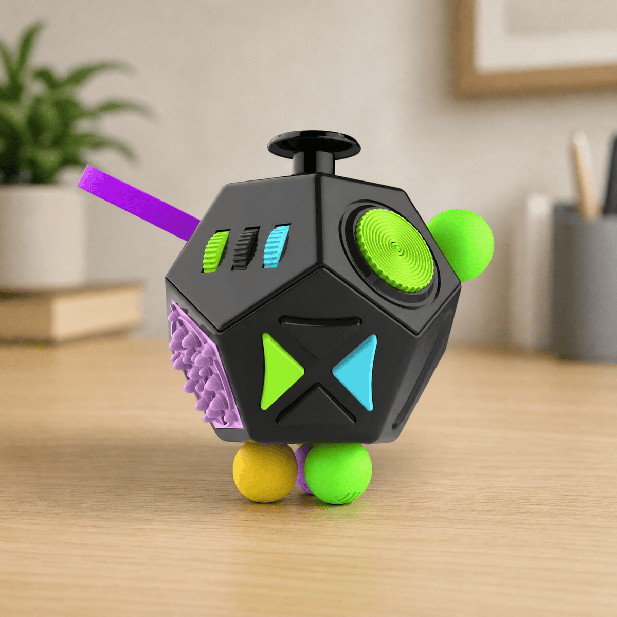 TACTIVA – Anti-stress fidget cube with 6 or 12 sides