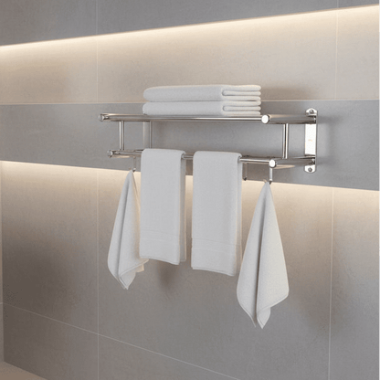 STEELRACK – Porte-serviettes en acier inoxydable, gain de place et élégant