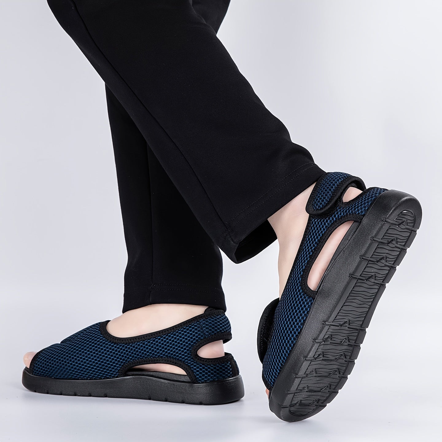 WIDENOX – Zapatos cómodos transpirables de ancho extra para pies hinchados
