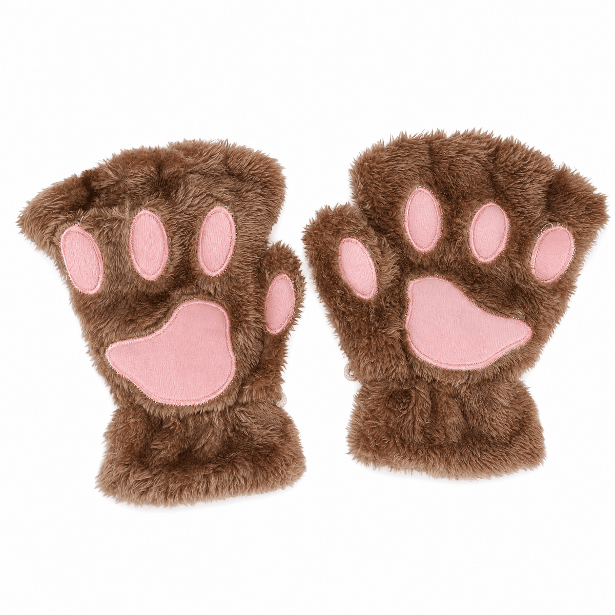 PAWLETTA – Mitaines en peluche à motif de pattes de chat