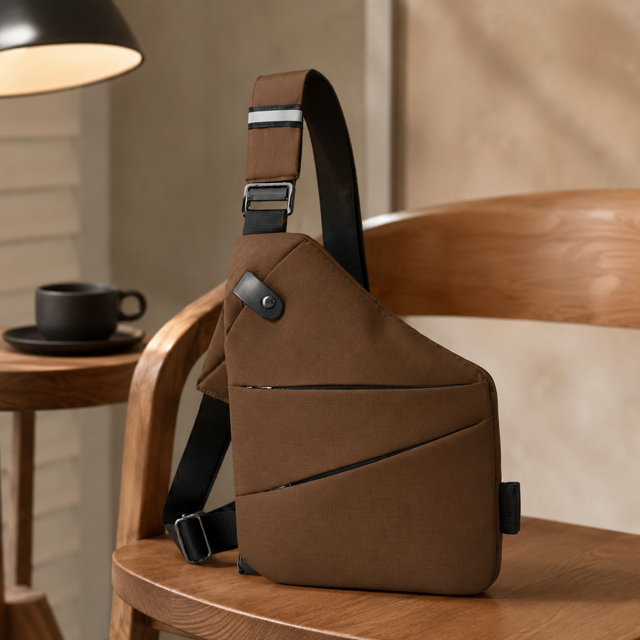 TRAVGUARD – Theft-Proof Shoulder Bag with RFID Protection and Water-Repellent Design