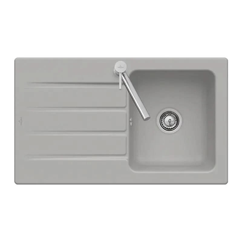 Architectura 50 lavabo en céramique de Villeroy & Boch - Elégant & intemporel en gris fossile pour chaque salle de bains