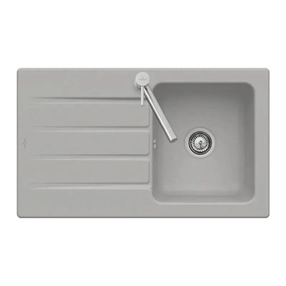 Architectura 50 lavabo en céramique de Villeroy & Boch - Elégant & intemporel en gris fossile pour chaque salle de bains