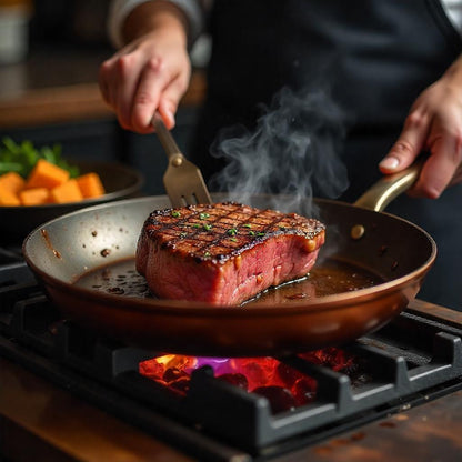 COPPER PAN - Professional copper pan with non-stick coating & perfect heat distribution