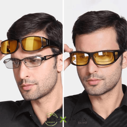 CLARIVUE – lunettes de nuit avec verres HD et protection anti-éblouissement pour une conduite sûre la nuit