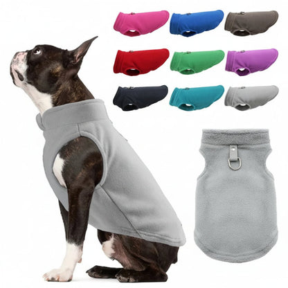 PETSNUG – Chaleco cálido para perro con anilla en D y forro de polar