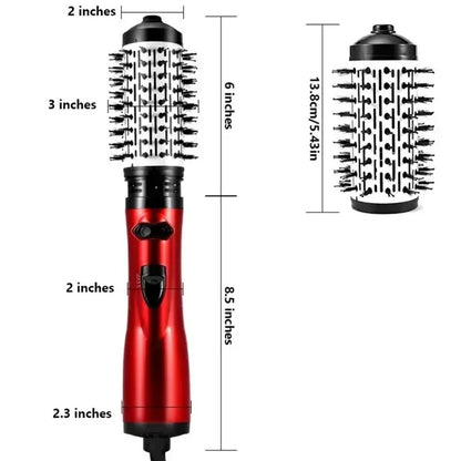 Revolveglam - Coiffeur électrique 3 en 1 avec sèche-cheveux, brosse & fonction fer à friser