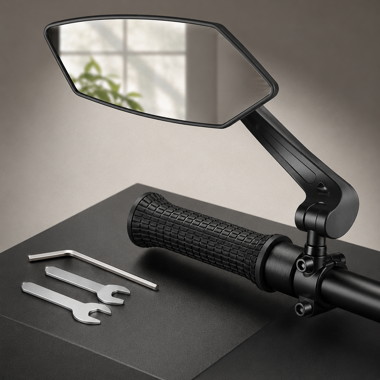 RUNDUMBLICK – Specchietto retrovisore regolabile per bicicletta con campo visivo grandangolare