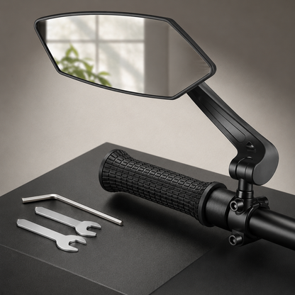 RUNDUMBLICK – Specchietto retrovisore regolabile per bicicletta con campo visivo grandangolare