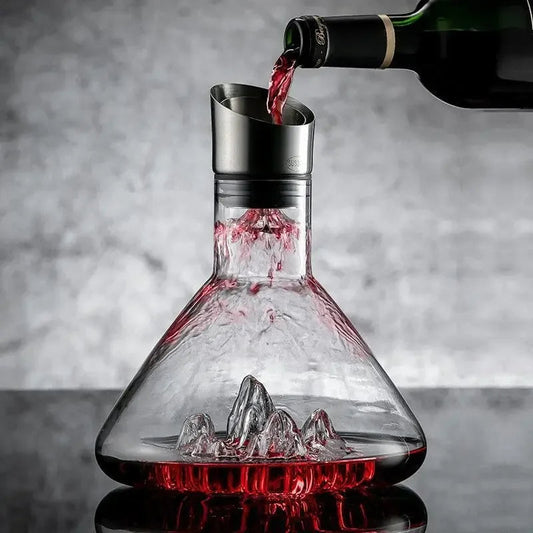 VINORA – Decanter per vino in cristallo con aerazione a 12 canali