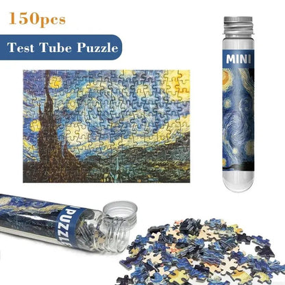 VANGLINT – Mini Tube Puzzle of Van Gogh's "Starry Night" for Art Fans