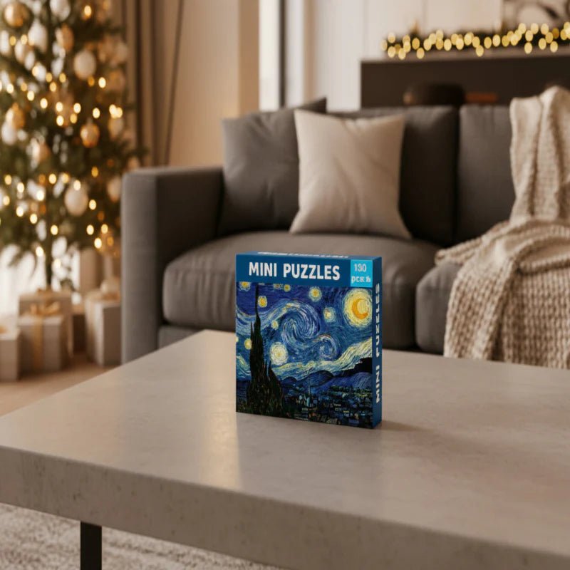 VANGLINT – Mini Tube Puzzle of Van Gogh's "Starry Night" for Art Fans