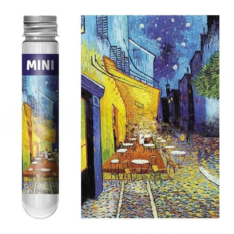 VANGLINT – Mini Tube Puzzle of Van Gogh's "Starry Night" for Art Fans