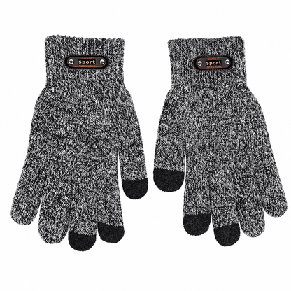 TOUCHWARM – Gants en maille pour homme avec fonction écran tactile