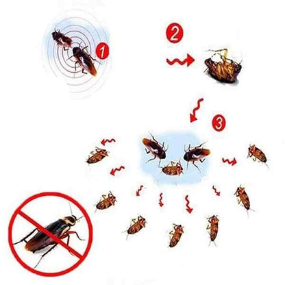 EXTERMINIQ – 3 unidades de cebo en gel para cucarachas (10g) para el control efectivo de plagas