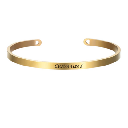 LIVAREL – Stainless Steel Bracelet with Engraving for Individual Elegance