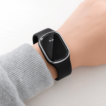 REPELLIQON – Bracelet anti-moustiques à ultrasons avec batterie rechargeable et design moderne