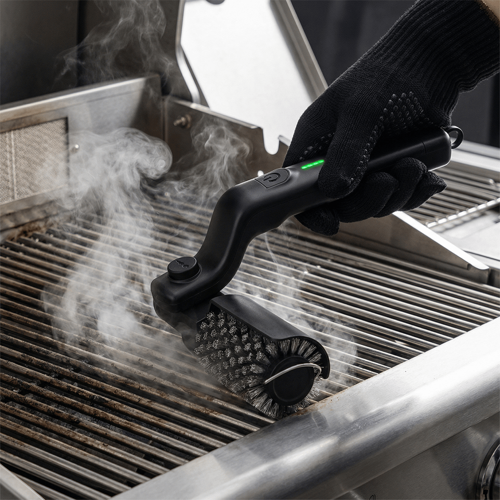 BBQTORQUE – Herramienta eléctrica para limpieza de parrillas con 3 velocidades