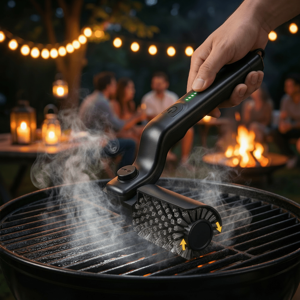 BBQTORQUE – Herramienta eléctrica para limpieza de parrillas con 3 velocidades