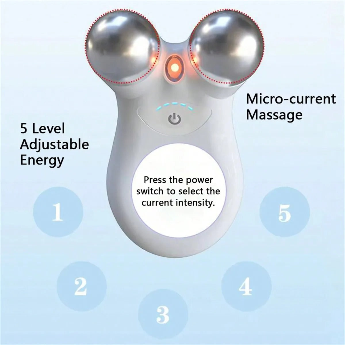 Firmglow – Dispositivo profesional de masaje facial con microcorriente para una piel más firme y suave