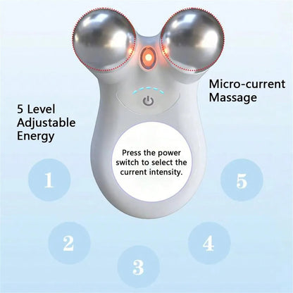 Firmglow – Dispositivo profesional de masaje facial con microcorriente para una piel más firme y suave