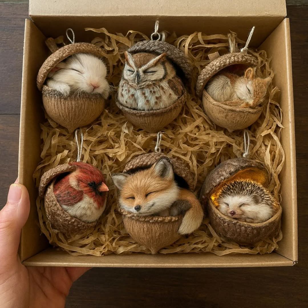 FORESTDREAM – Figurine mignonne d'amis de la forêt endormis