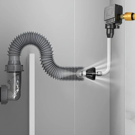 PIPEBLAST – Boquilla de limpieza de tuberías de alta presión para resultados rápidos