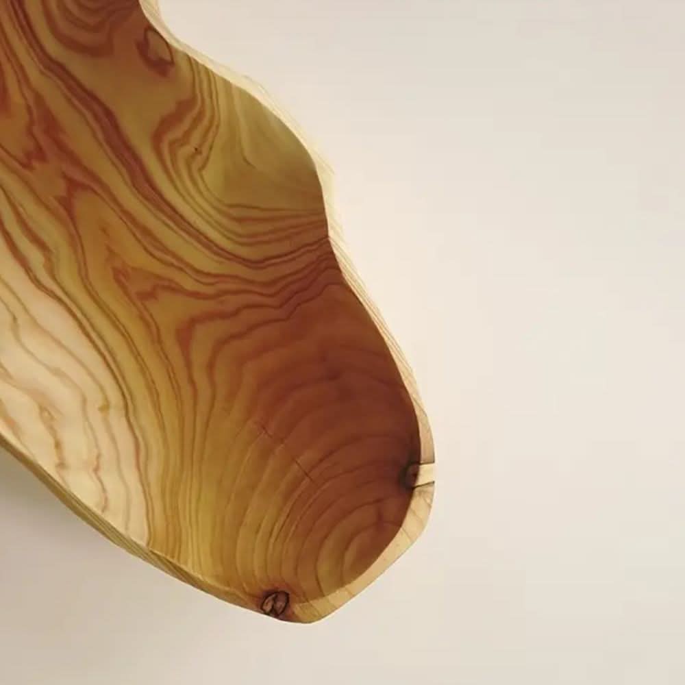 WOODARC – Bandeja de madera con estructura arqueada para un estilo de servicio natural y rústico