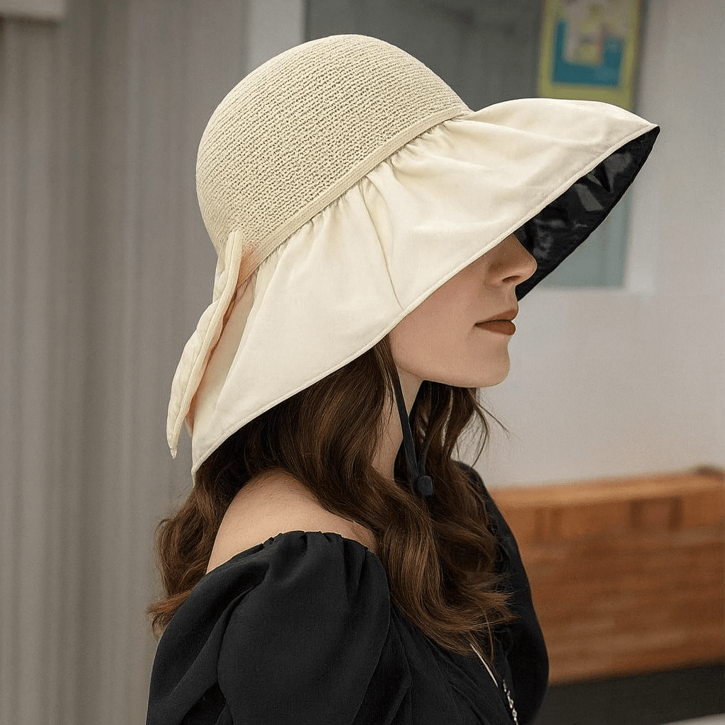 PROMENADE – Sombrero de sol elegante con ala ancha para protección UV