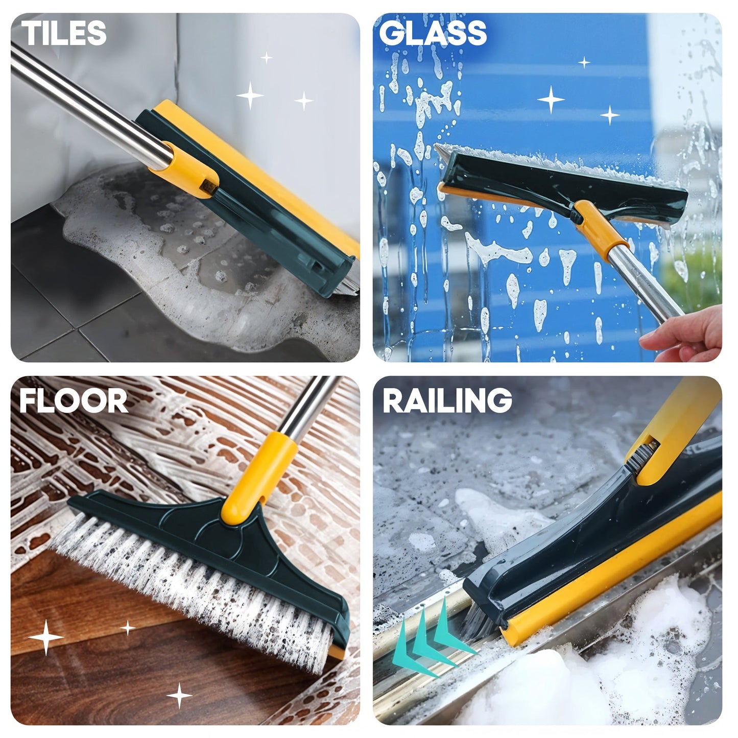 FlexSweep Brush – 2-in-1 Floor & Joint Cleaning Brush