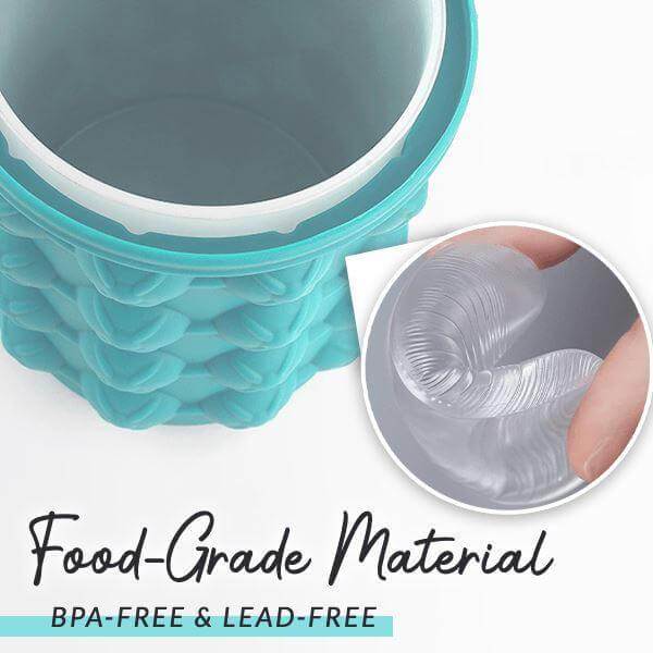 IceCube Maker - Space-saving 2-in-1 silicone ice cube tray with cooling function