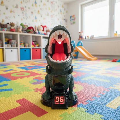 DINOPOP BLASTER – Dinosaurier-Schießspiel für Kinder mit weichen Schaumstoffbällen & Zielscheibe