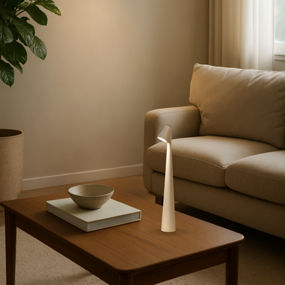 Metal table lamp - Rechargeable & stylish for indoors & outdoors