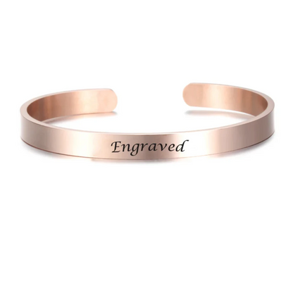 LIVAREL – Stainless Steel Bracelet with Engraving for Individual Elegance