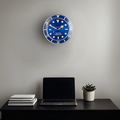 Lumora Modern Silent Wall Clock | Luminous Stainless Steel Clock with Battery-Powered Precision