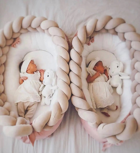 SnuggleNest - Woven baby pillow for safe and restful sleep