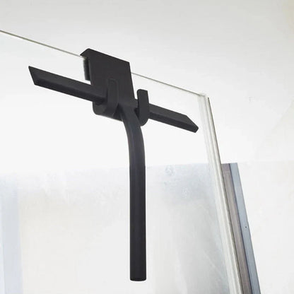 Premium Wasserabzieher Schwarz Größe M Edelstahl-5