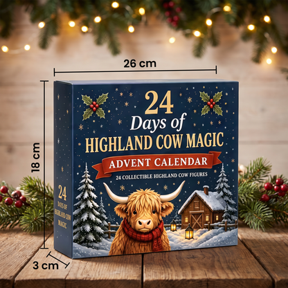 HIGHLANDIA – Highland-Cow-Adventskalender mit 24 Sammelfiguren