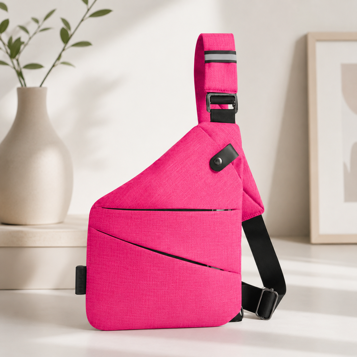 TRAVGUARD – Theft-Proof Shoulder Bag with RFID Protection and Water-Repellent Design