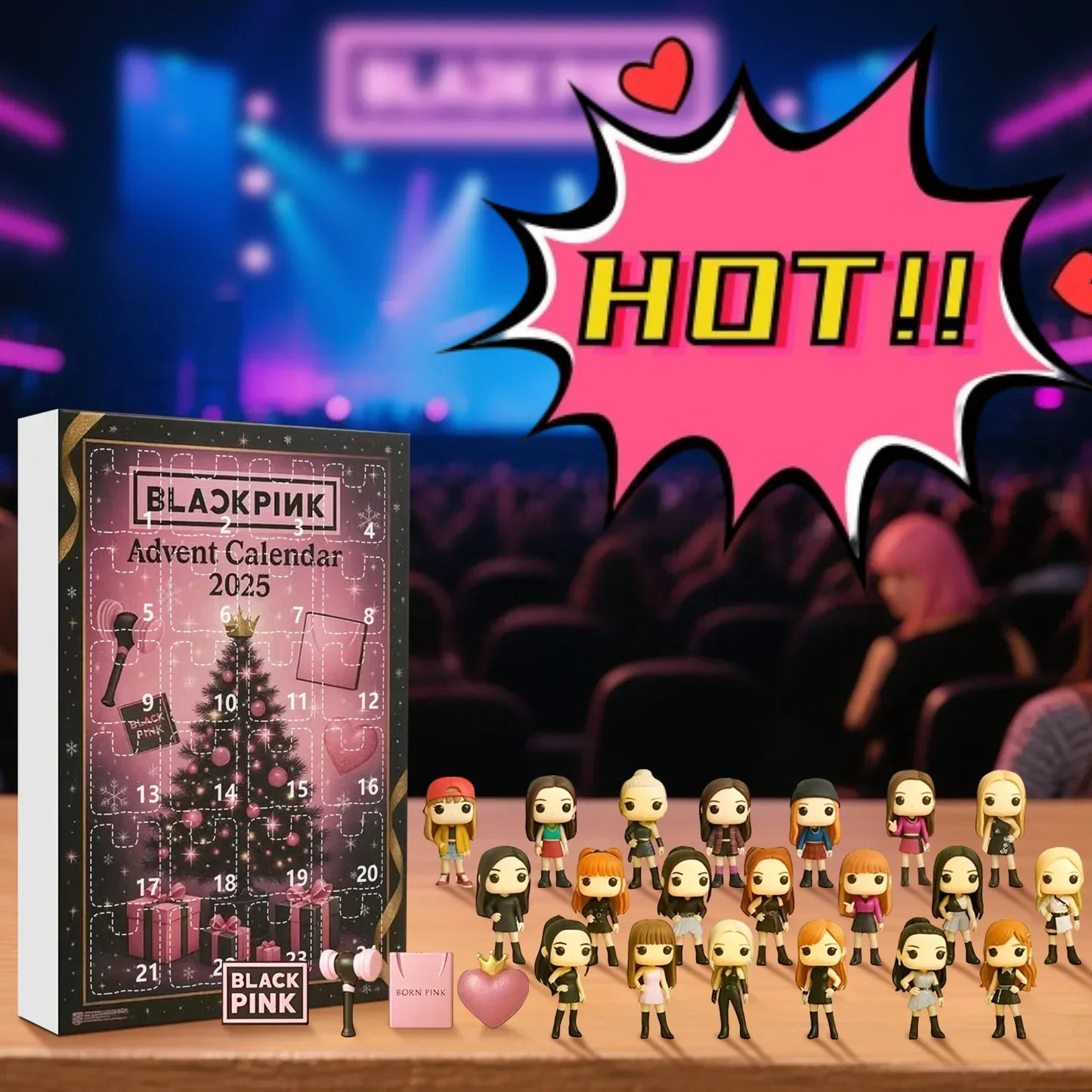 JOYDOLLZ – Calendario de Adviento de 24 días con muñecas coleccionables para niños y fans del K-Pop | Cuenta regresiva de Navidad con sorpresa diaria