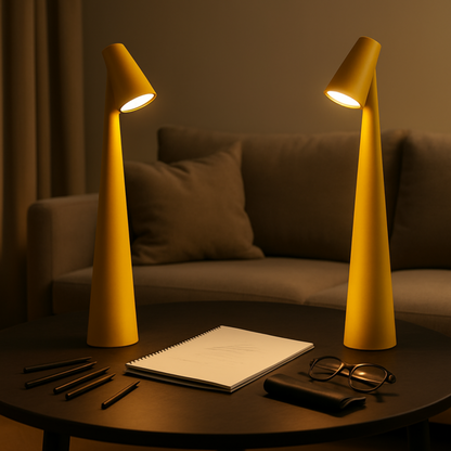 Metal table lamp - Rechargeable & stylish for indoors & outdoors