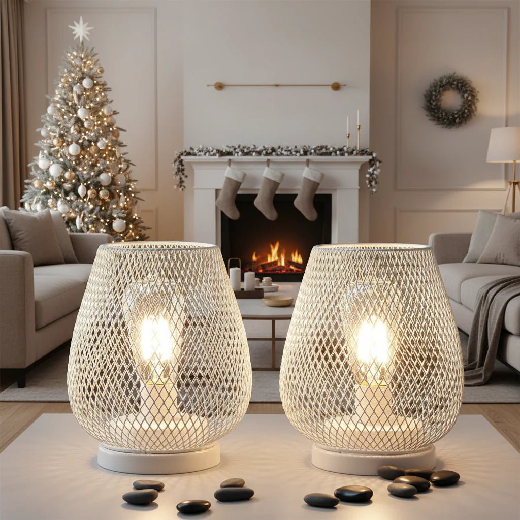 LUMICOVE – Kabellose Metall-Tischlampe mit warmem LED-Edisonlicht für gemütliche Räume