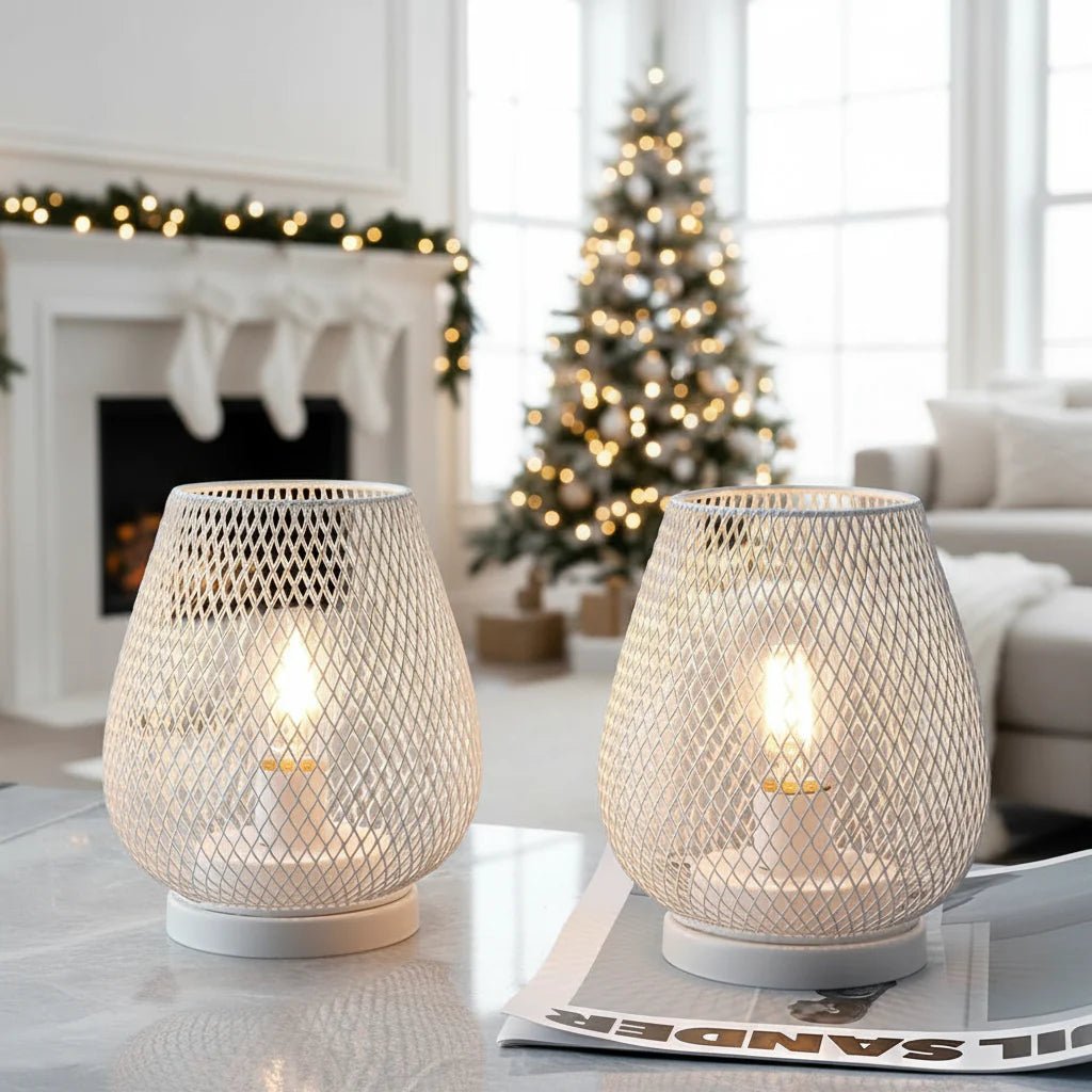 LUMICOVE – Kabellose Metall-Tischlampe mit warmem LED-Edisonlicht für gemütliche Räume