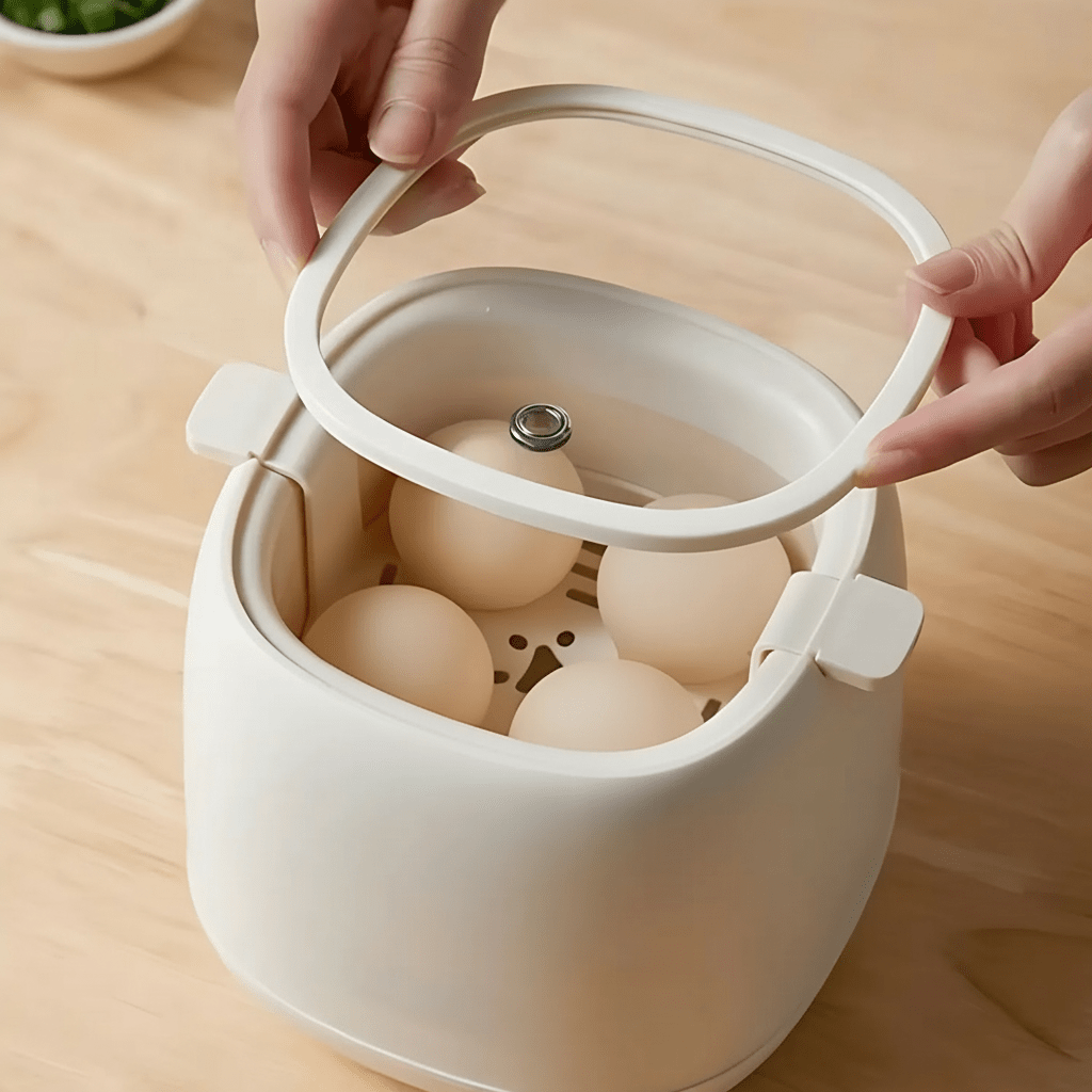 OVOLUX – Cuiseur d'œufs automatique avec commande à un bouton et arrêt automatique