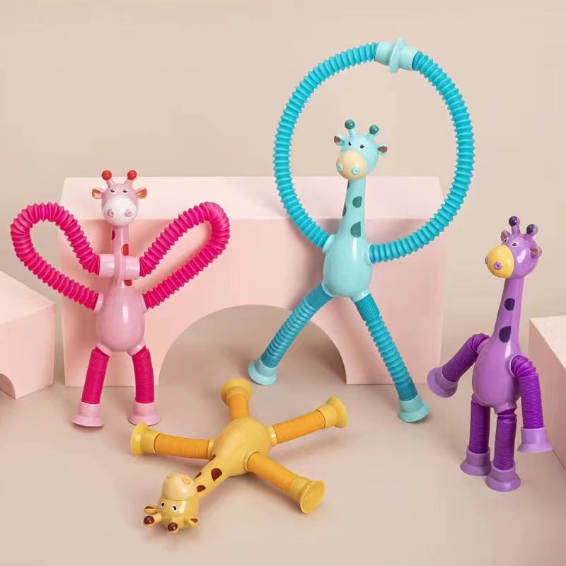  Stretch Giraffe - Flexible Saugnäpftassenspielzeug für Kinder-2
