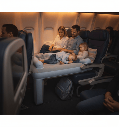 SkyComfort – Lit de siège d'avion gonflable pour tout-petits pour un voyage confortable