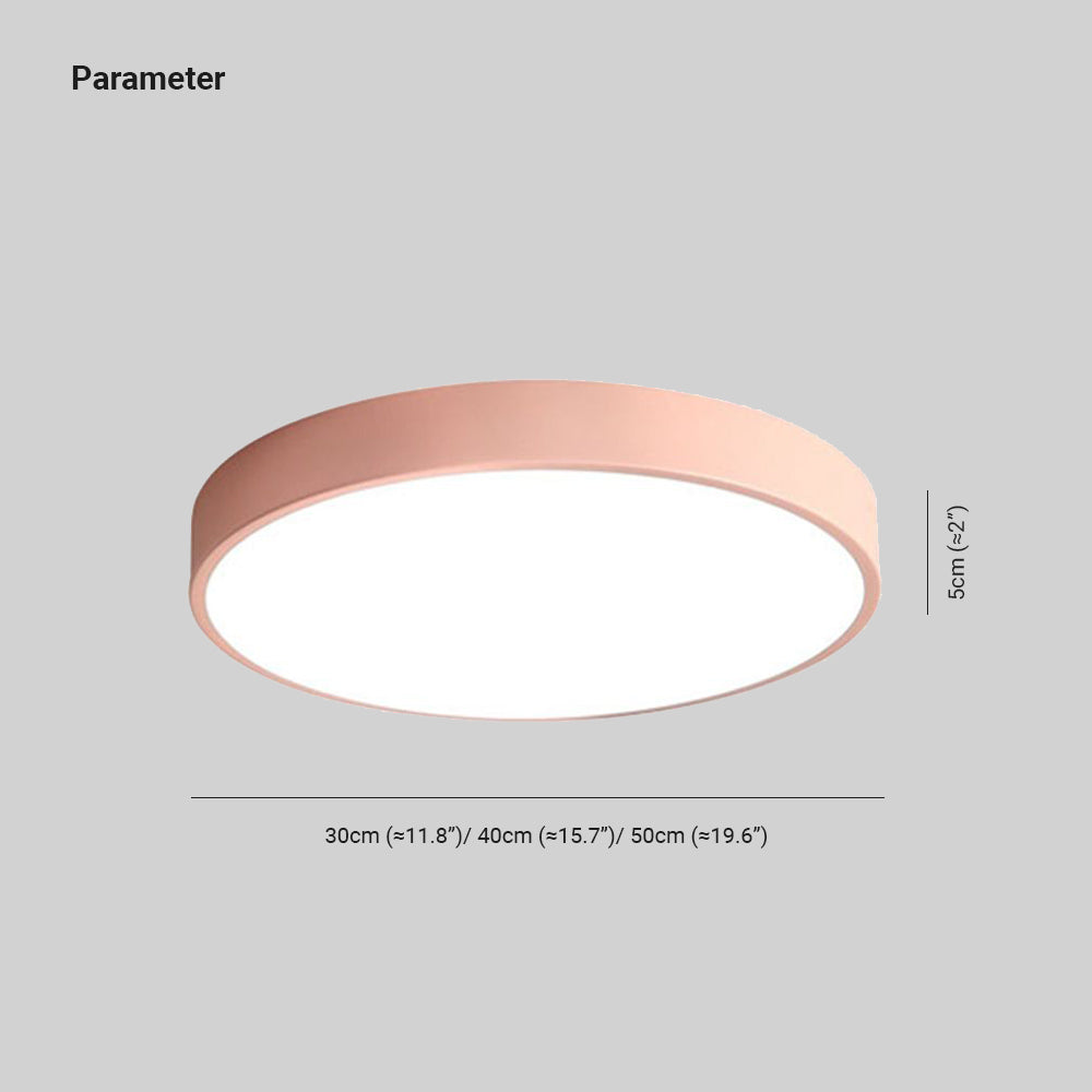 LED Deckenleuchte Rosa Grau 40 cm Metall für Wohnzimmer Schlafzimmer-5