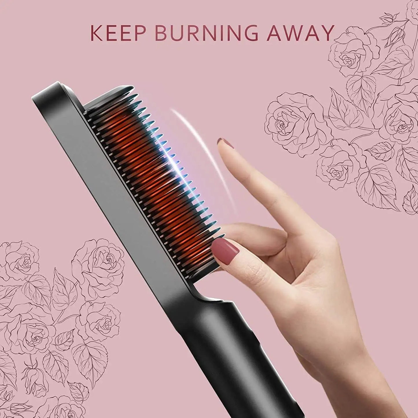 Smoothease Styler – Alisador de cabello con cepillo de cerámica para un peinado rápido y saludable