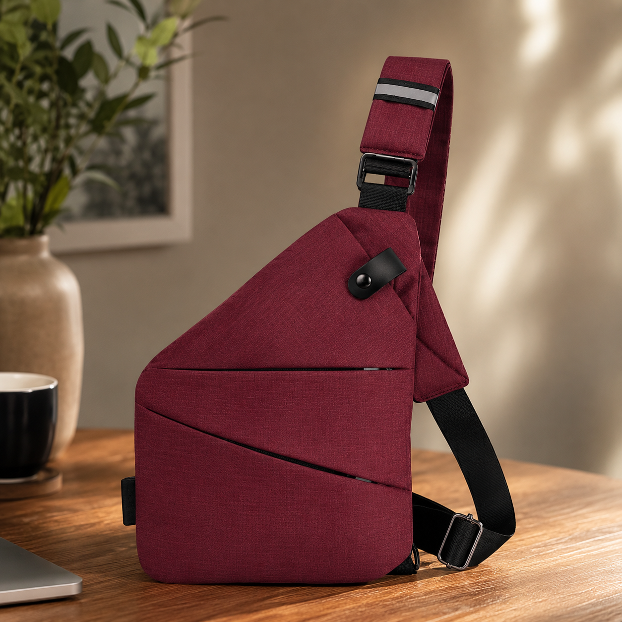 TRAVGUARD – Theft-Proof Shoulder Bag with RFID Protection and Water-Repellent Design