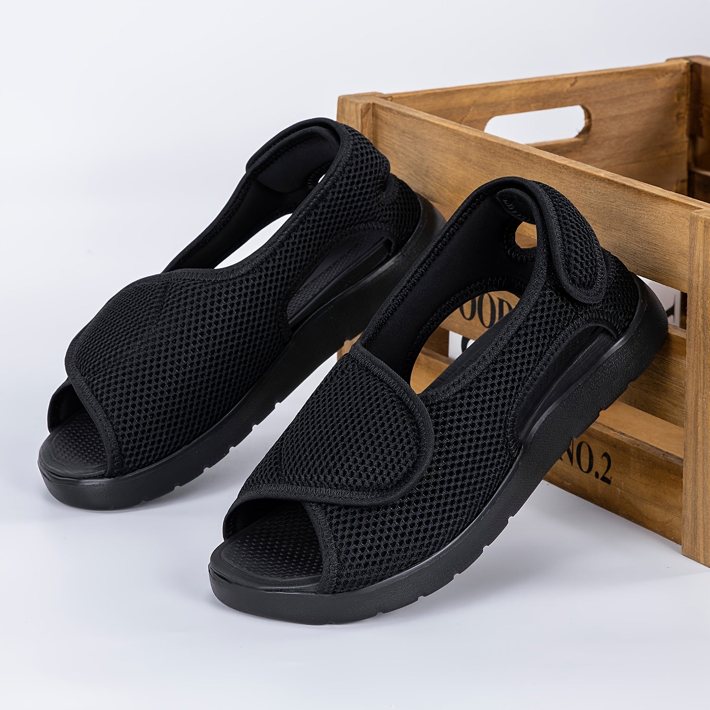 WIDENOX – Zapatos cómodos transpirables de ancho extra para pies hinchados